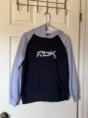 Reebok  Boys L Black & Gray Hooded Sweatshirt